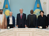 Президент конституциялық сот төрелігінің халықаралық форумына қатысушылармен кездесті