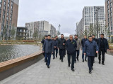 Президент «Нұра» ауданындағы Greenline бульварын аралап көрді