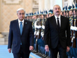 Қ.Тоқаев Әзербайжан Президентін Ақордада қарсы алды