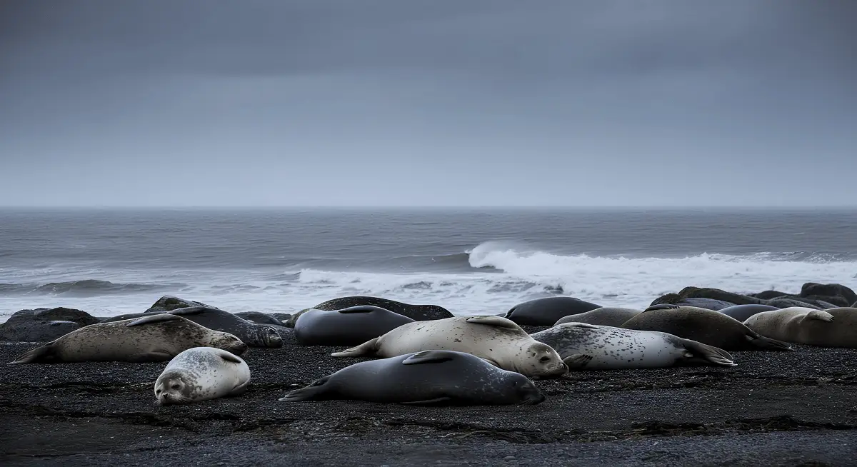 Каспий жағалауынан  жүзден астам өлі итбалық табылды