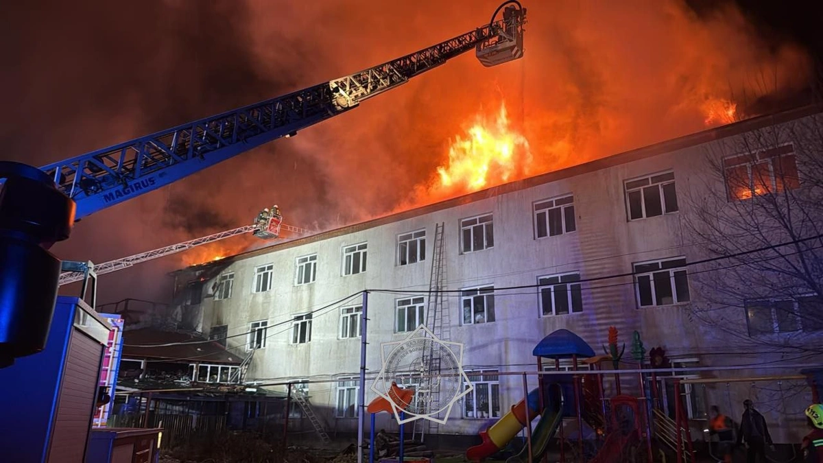 Алматыда балалар үйі өртенді