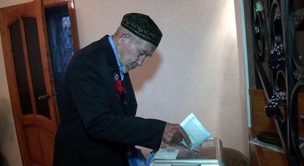 Шымкентте майдангерлер өз үйінде дауыс берді