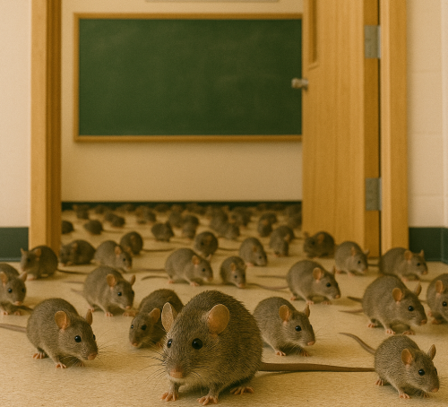 Атырау мектептерін тышқан басып кетті