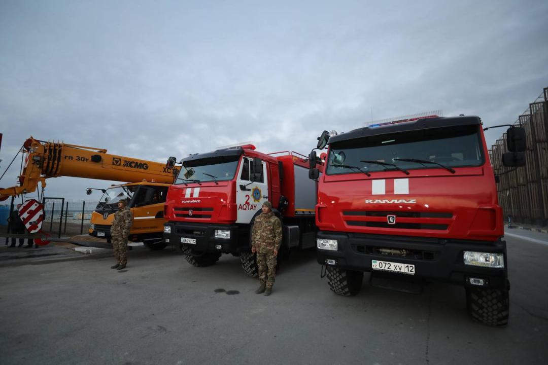 Маңғыстауда бір күнде үш жаңа өрт сөндіру орталығы ашылды