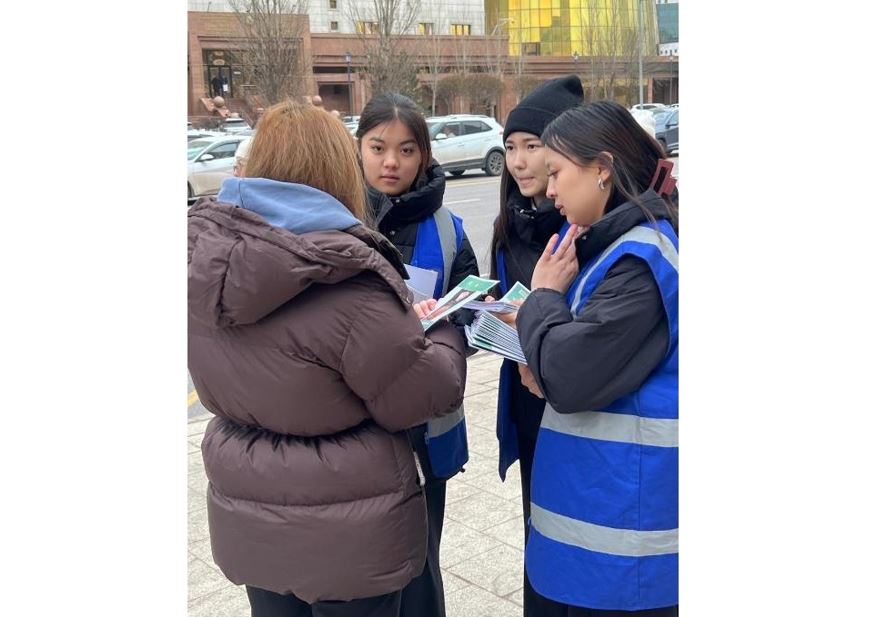Елорда көшелерінде лудоманияға қарсы акция өтті