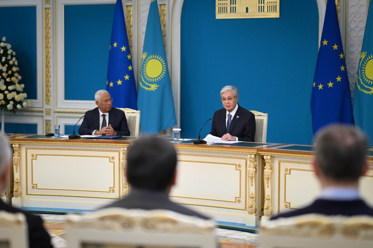 Қасым-Жомарт Тоқаев пен Антониу Кошта бірлескен мәлімдеме жасады