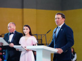 Геннадий Головкин Көкшетаудағы спорт кешенінің ашылу рәсіміне қатысты