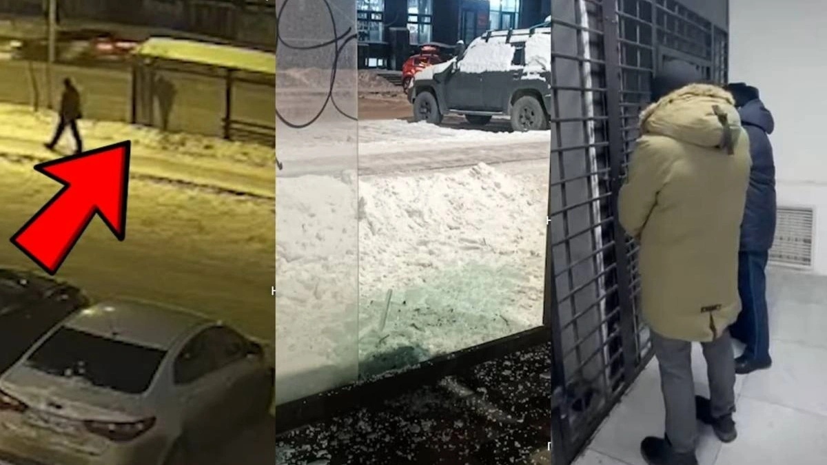 Астанада автобус аялдамасын бүлдірген вандал ұсталды