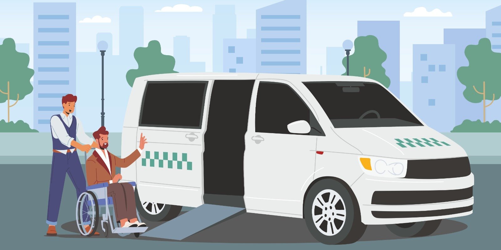 Алматыда «Инватакси» тегін жұмыс істеп жатыр