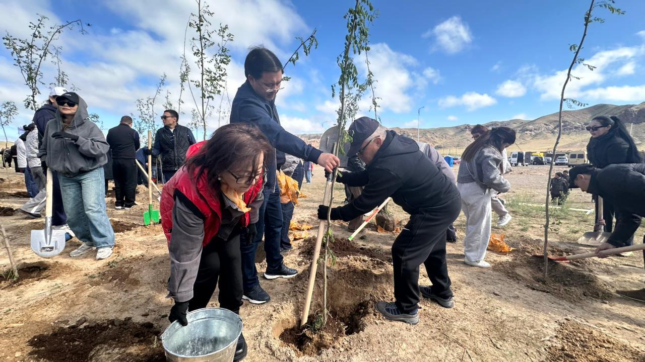 Көшпенділер қалашығында 500 түп ағаш егілді