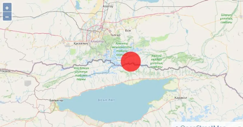 Алматы маңында жер сілкінісі тіркелді