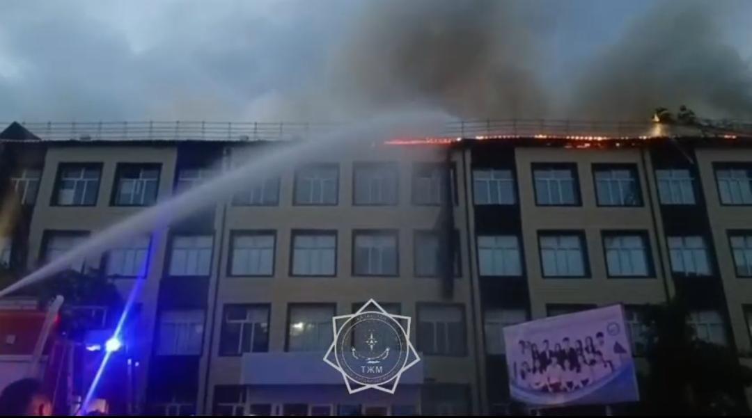 Арқалықта мектептің шатыры өртенді
